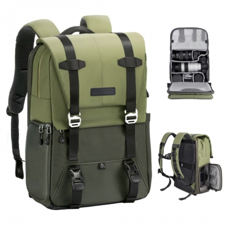 K&F Concept Camera Backpack 20L Waterproof Urban Wander 01 (Zelena) KF13.087AV2